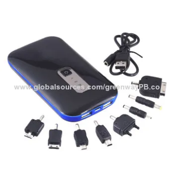 10,000mAh High-capacity Smooth Design Portable Power Bank for Mobile Phones with CE/FCC Mark