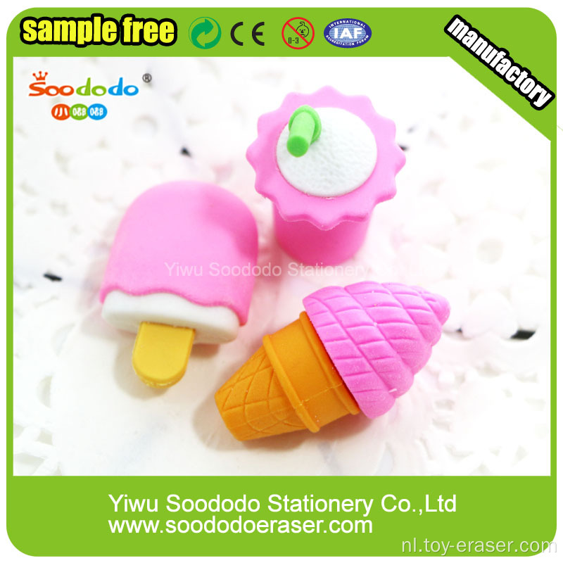 3D Cup Cake Shaped Eraser