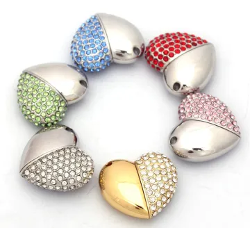 Heart shape Jewelry USB Flash drive,lady'bad jewelry usb flash,jewel handbag usb flash best selling!