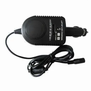 Laptop Car Charger with Universal, Adjustable Output Voltage