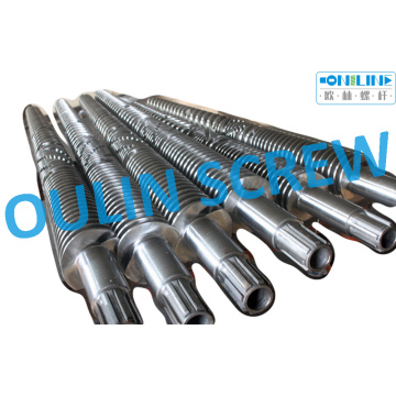 Liansu Lse80/156 Twin Conical Screw and Barrel for PVC Machine