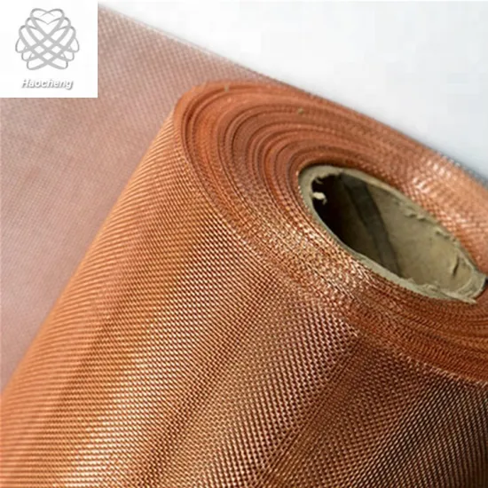 Wholesale 180-200 Mesh Red Copper Metal Wire Mesh Netting for EMF Shielding