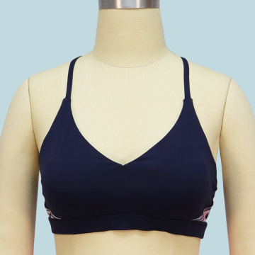 Bra Sports Cotton Black Womens