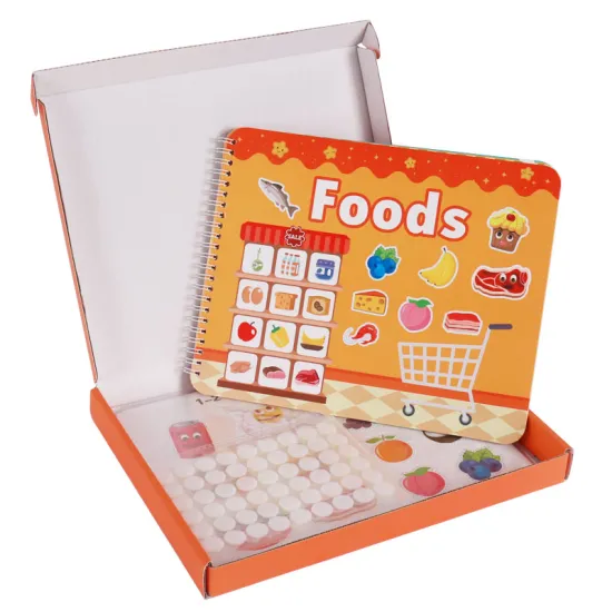 Personalized My Quiet Book Montessori Food Busy Book