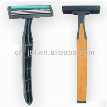 Disposable airline travel plastic shaving razors