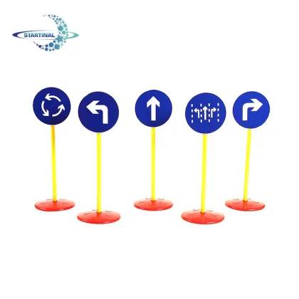 Preschool Educational Toys: Popular Sports-themed Plastic Signs and Traffic Design Toys