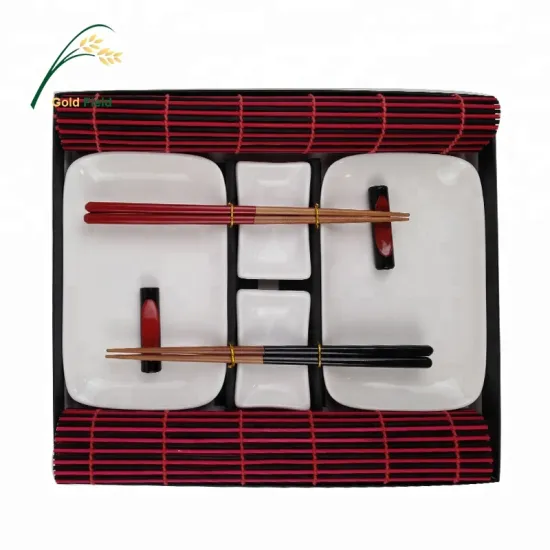 Japanese Sushi Serving Set for 2 Persons - Dinnerware Gift Set