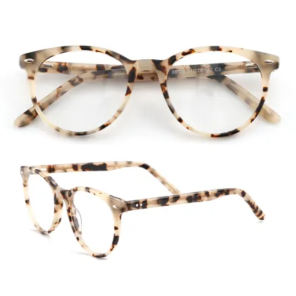 Luxury Brand Pink Sexy Top Light Yellow Acetate Glasses Frames