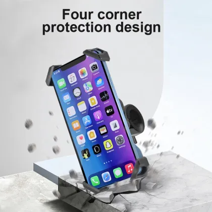 Customized 360 Degree Adjustable Security Lock Bike Phone Holder - Anti-Theft Cycling Motorcycle Phone Holder