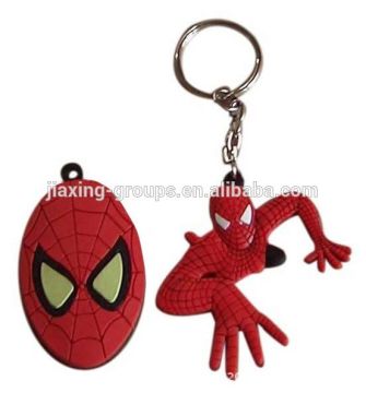 New design spider-man style keychain made of PVC rubber,customized design accept,OEM orders are welcome