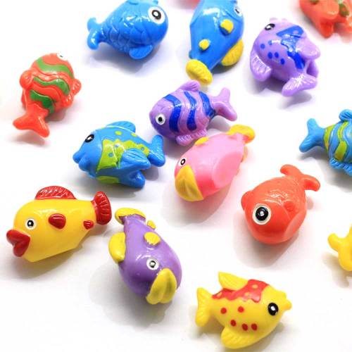 Manufacture Cute Fish Shaped Resin Beads Kawaii Resins For Bedroom Phone Decor Spacer Craft Decoration Beads Charms