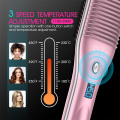 Heated beard straightening comb