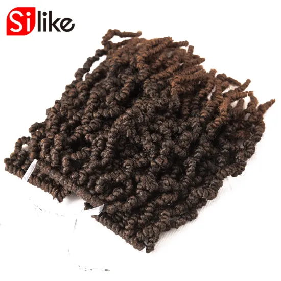 Bomb Twist Crochet Hair 6 Packs Spring Twist Hair Prelooped Crochet Braids Synthetic Hair Extension for Women
