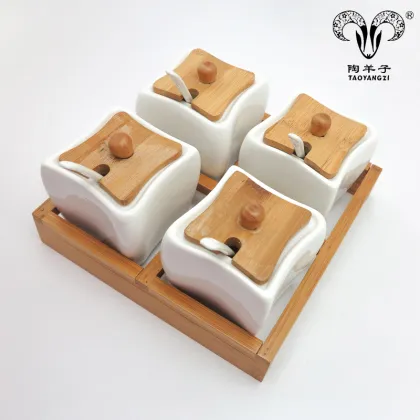 Ceramic Seasoning Box Kitchenware Set