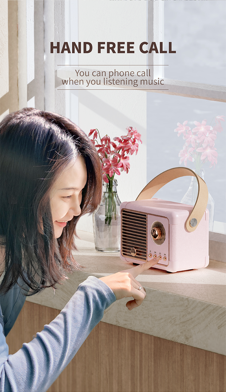Hm11 Plus Bluetooth Retro Speaker 17 Png