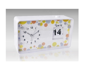 Horloge de bureau du calendrier de la décoration de la maison