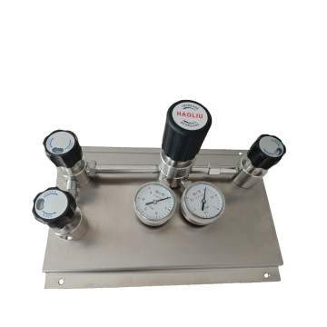 Stainless Steel Gas Pressure Control Panel with Semi-Automatic Changeover Switch System
