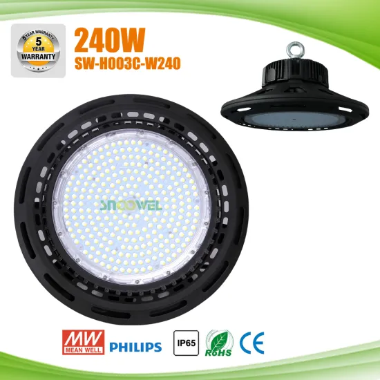 High Quality 120lm/w 240W UFO LED High BAY LIGHT with 5years warranty
