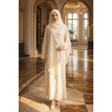 عاج مش نامتقارن لبه کیپ Abaya