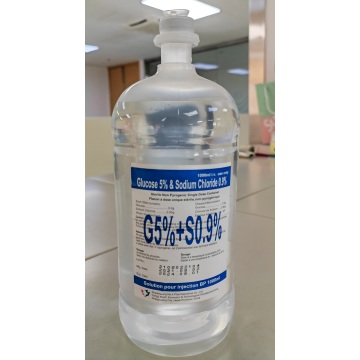 تسريب/حقن 5% جلوكوز و0.9% كلوريد الصوديوم