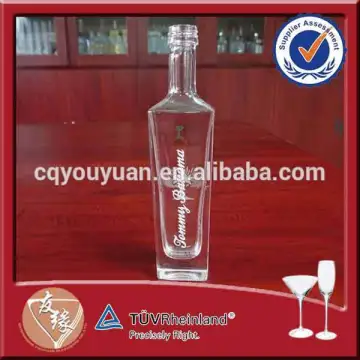 Hot selling decaled 50ml glass miniature wine bottle sale