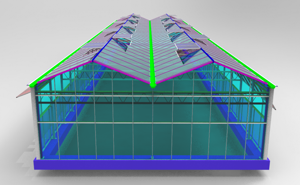 Eco-friendly Garden Strong Polycarbonate Greenhouse