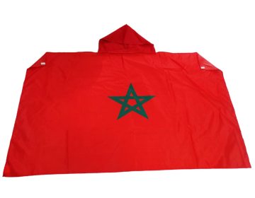 Morocco Sport Flag Cape - 3x5 ft Green Star Logo Print Car Exchange Waving Flag