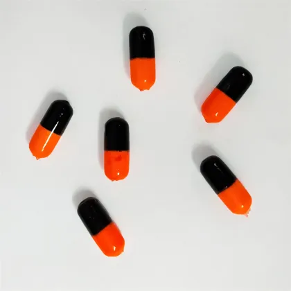 Orange Black EPS Foam Snell Pill Pompano Rig Floats Fishing Bobbers Tackle