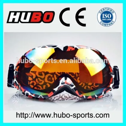 2014 colorful ski goggles, anti fog snow goggles, custom printed ski goggles
