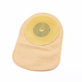 Disposable one-piece closed ostomy pouch