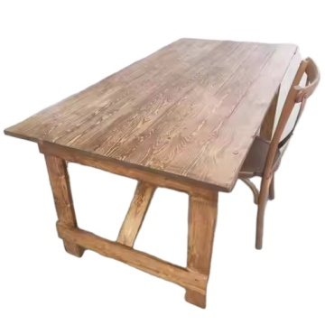 Pine Wood Rectangle Folding Tables for Dining Parties in Garden or Farm