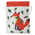 Sac de Noël avec un motif de renard orange