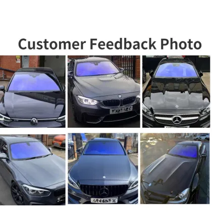 Chameleon Window Tint 80% VLT Blue Purple Color Change Windshield Solar Film