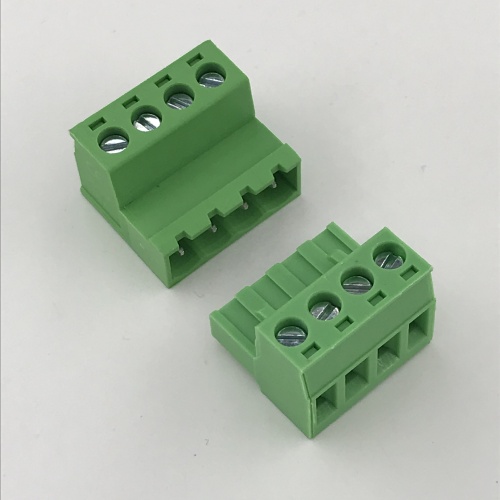 pluggable 4 pin male to female terminal block