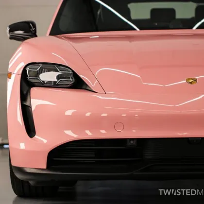 Custom Private Brand Pink Car Stickers and Vinyl Wraps