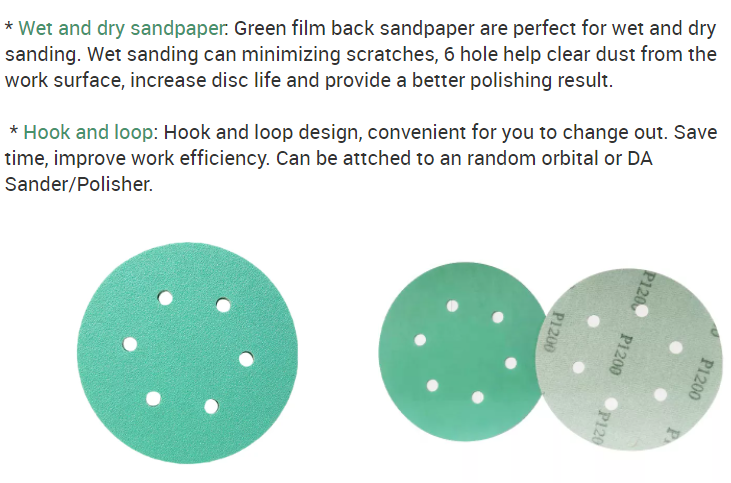 Green Sanding Disc Detail