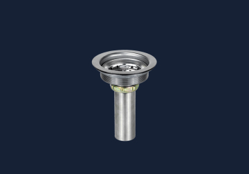 China sanitary ware stainless steel kitchen round waste sink drainer sink strainer