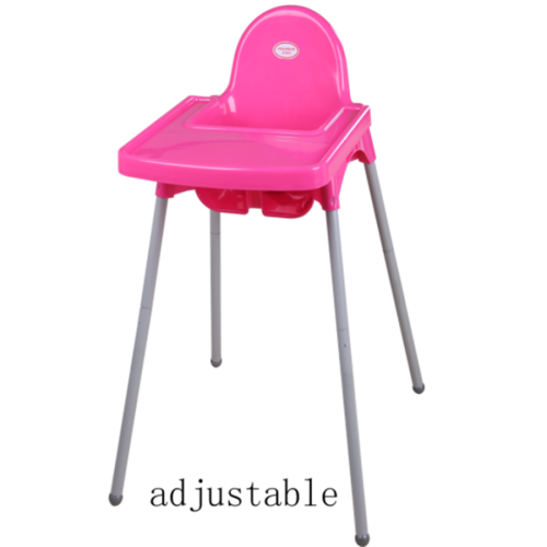 Silla de comedor ajustable de plástico para bebés