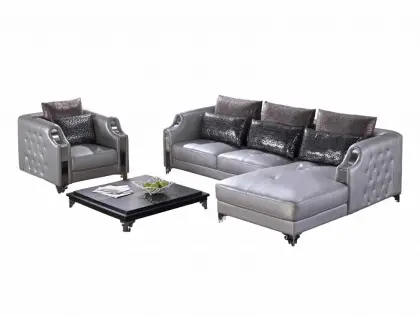 European Style Sex Furniture Leather Sofa Set