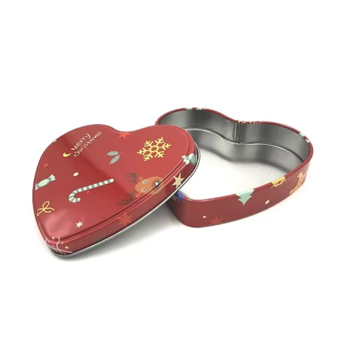 DADI Heart Shape Gift Tin Box Bright Color