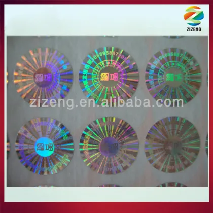 laser engraving hologram custom security hologram sticker