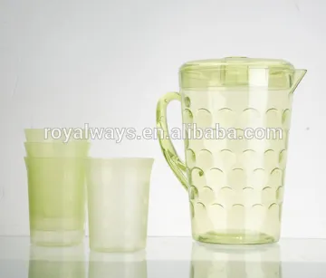 acrylic Plastic Pitcher with set
