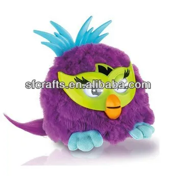 Novel electric plush animal toys with sound and light