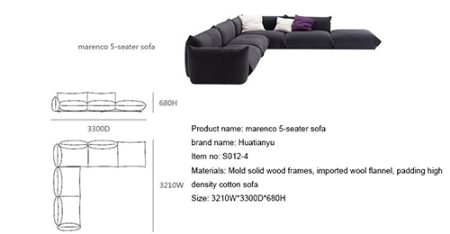 Marenco 5 seater Sofa