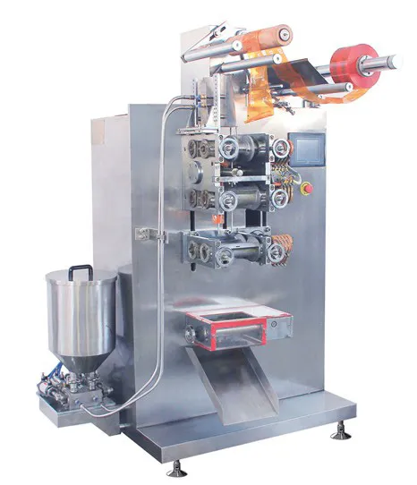 Vertical paste packing machine with servo motor