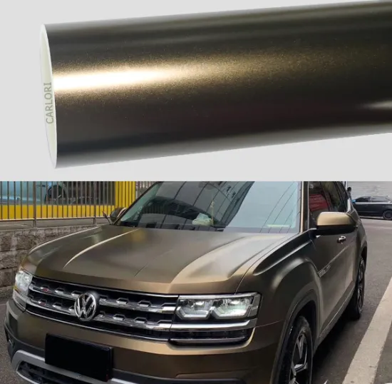 satin metallic brown gold car wrap vinyl