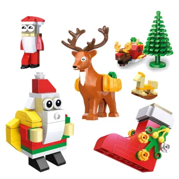 Christmas Tree Building Blocks - 30pcs Promotion Pack by DollarToys: A Festive Gift and Building Toy Set