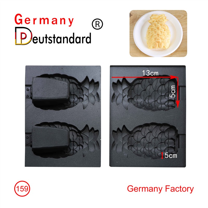 Pineapple shape waffle machine