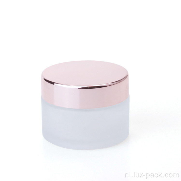 250 g vierkante glas luxe crème pomppot