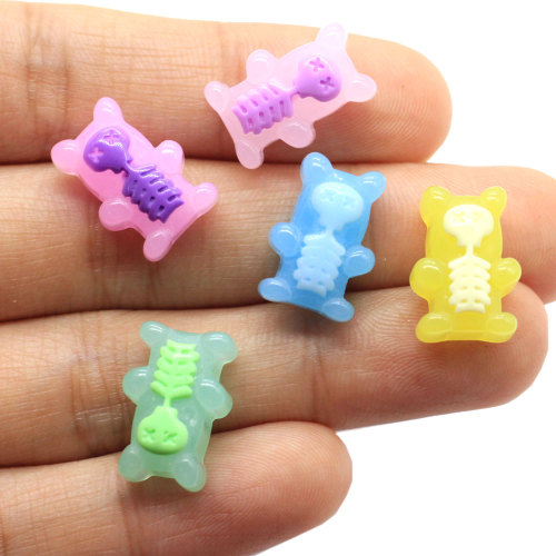 latest Fashion Resin Bear Earring Pendant Charms Flatback Cartoon Animals for Jewelry Accessory